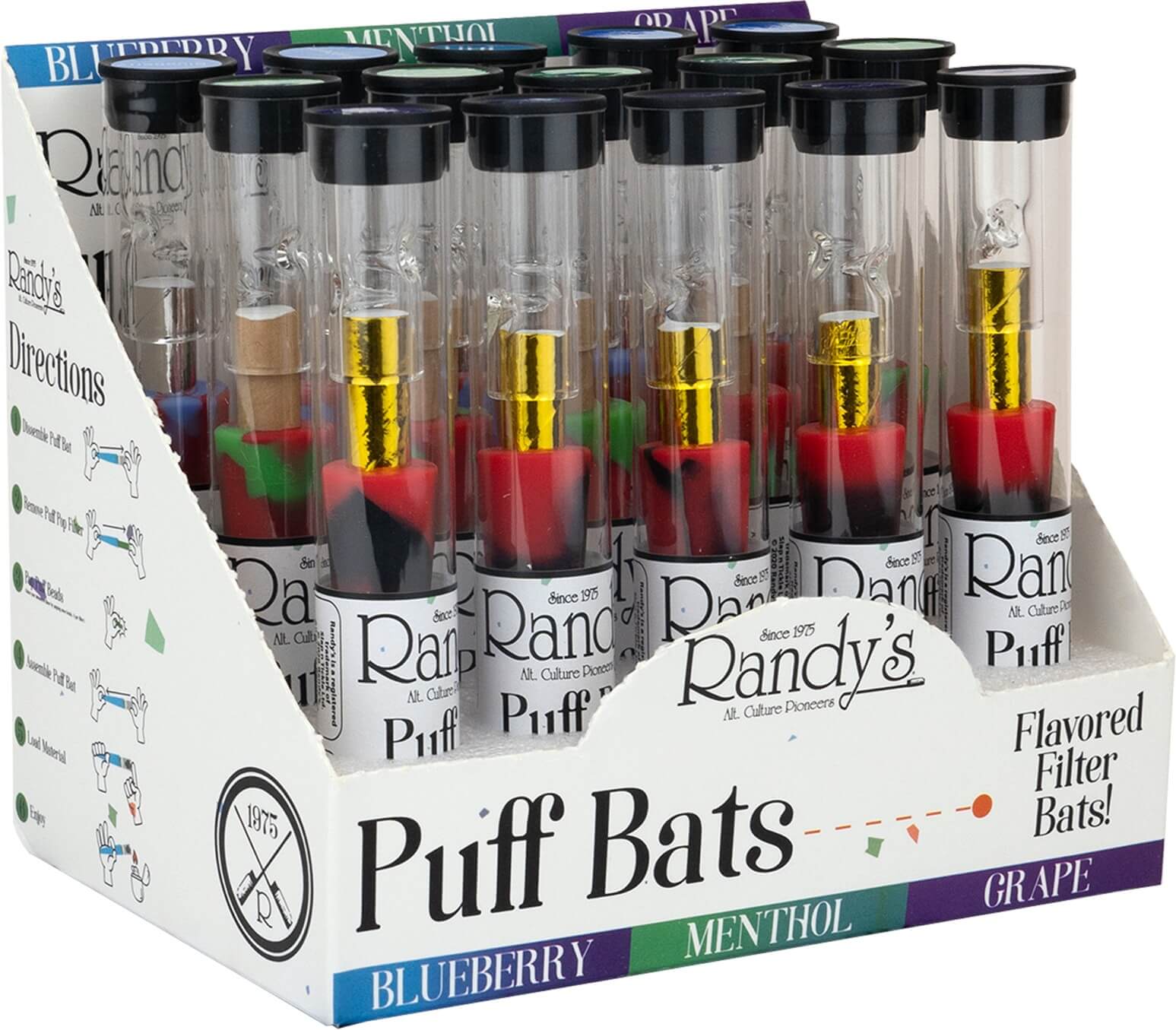 RANDYS PUFF BATS FLAVORED FILTER 15PCS
