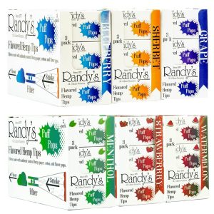 RANDYS PUFF POPS FLAVORED HEMP TIPS 3PK X 30