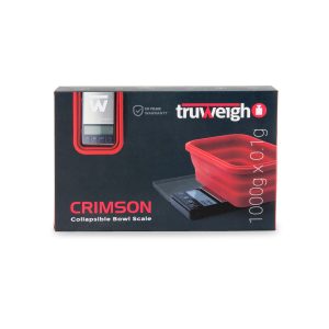 TRUWEIGH COLLAPSIBLE BOWL SCALE - CRIMSON 1000G X 0.1G RED