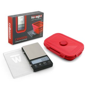 TRUWEIGH COLLAPSIBLE BOWL SCALE - CRIMSON 200G X 0.01G RED