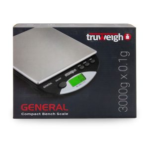 TRUWEIGH GENERAL COMPACT BENCH SCALE 3000G X 0.1G