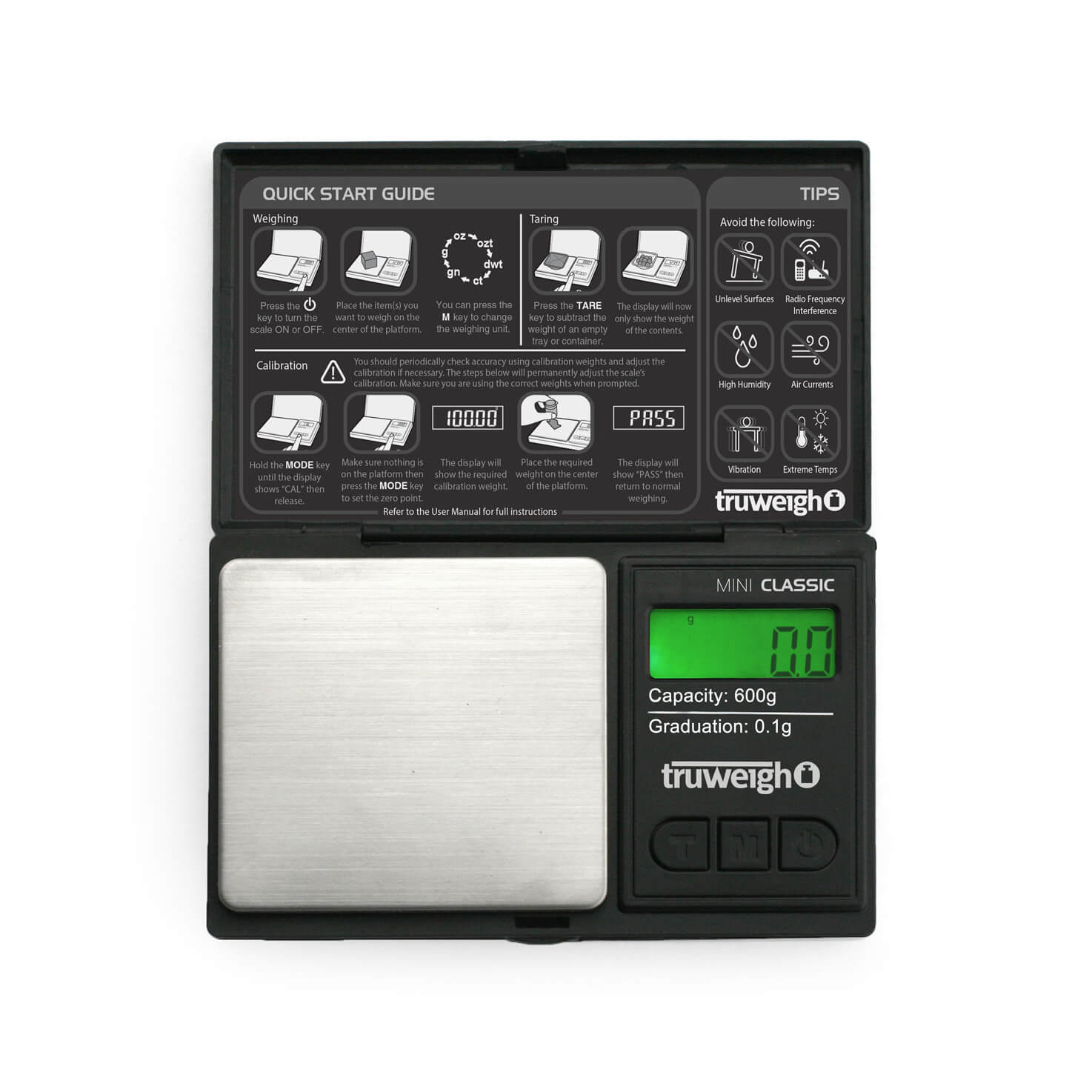TRUWEIGH MINI CLASSIC DIGITAL SCALE - 600G x 0.1G - Image 2