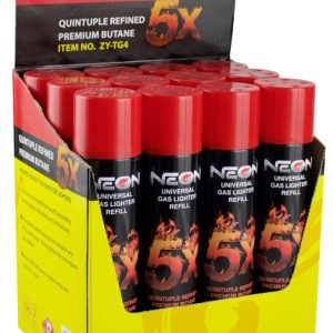 NEON BUTANE 5X GAS LIGHTER REFILL 300ML 12PCS [NO SHIPPING]