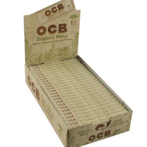 OCB ORGANIC HEMP ROLLING PAPERS 1&1/4 SIZE 24PCS