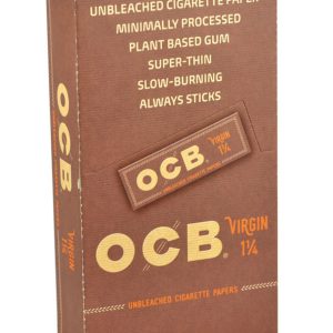 OCB VIRGIN CIGARETTE PAPERS 1&1/4 SIZE 24PCS
