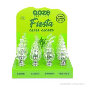 OOZE FIESTA GLASS GLOBES 12PCS DISPLAY