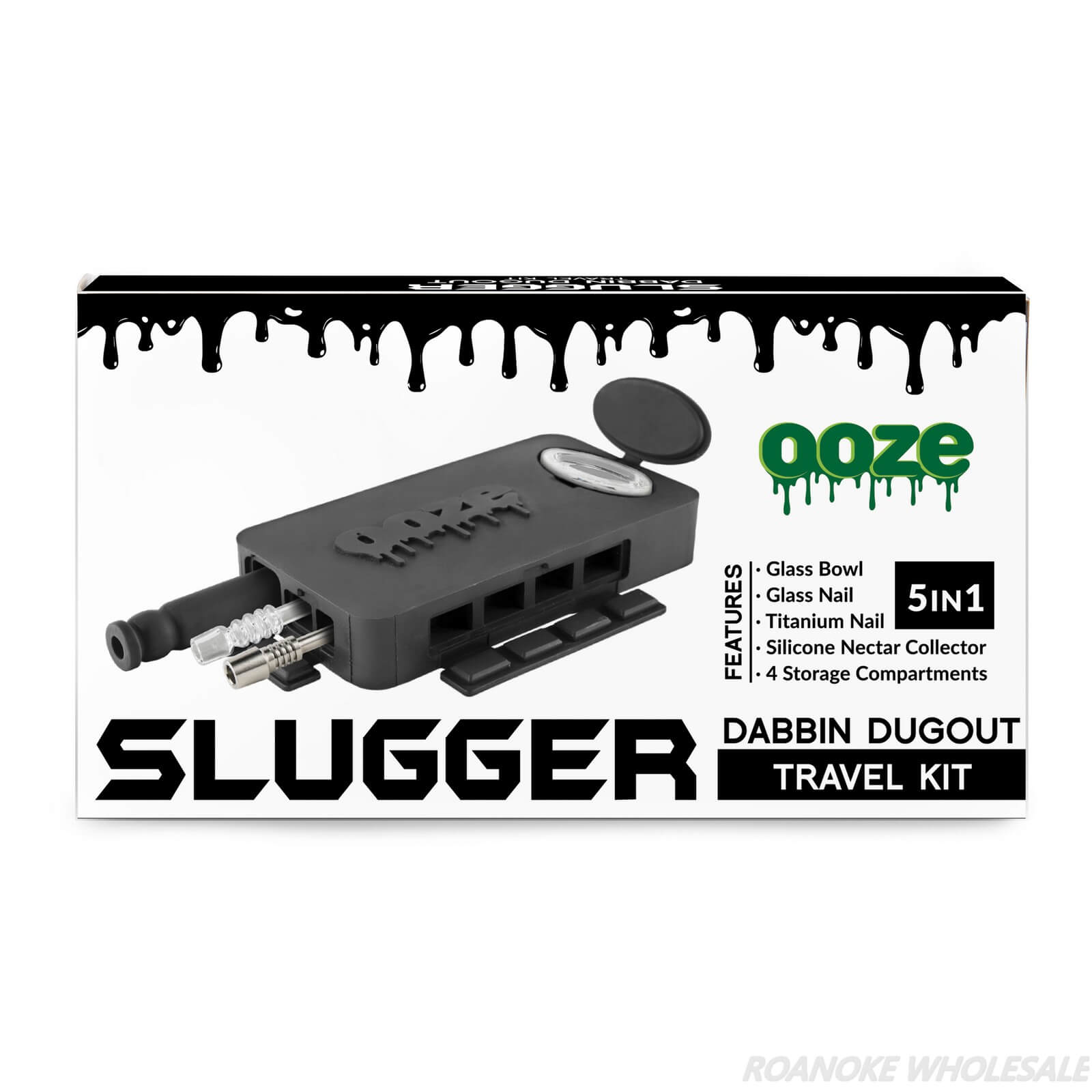 OOZE SLUGGER DABBIN DUGOUT SILICONE TRAVEL DAB KIT - Image 2