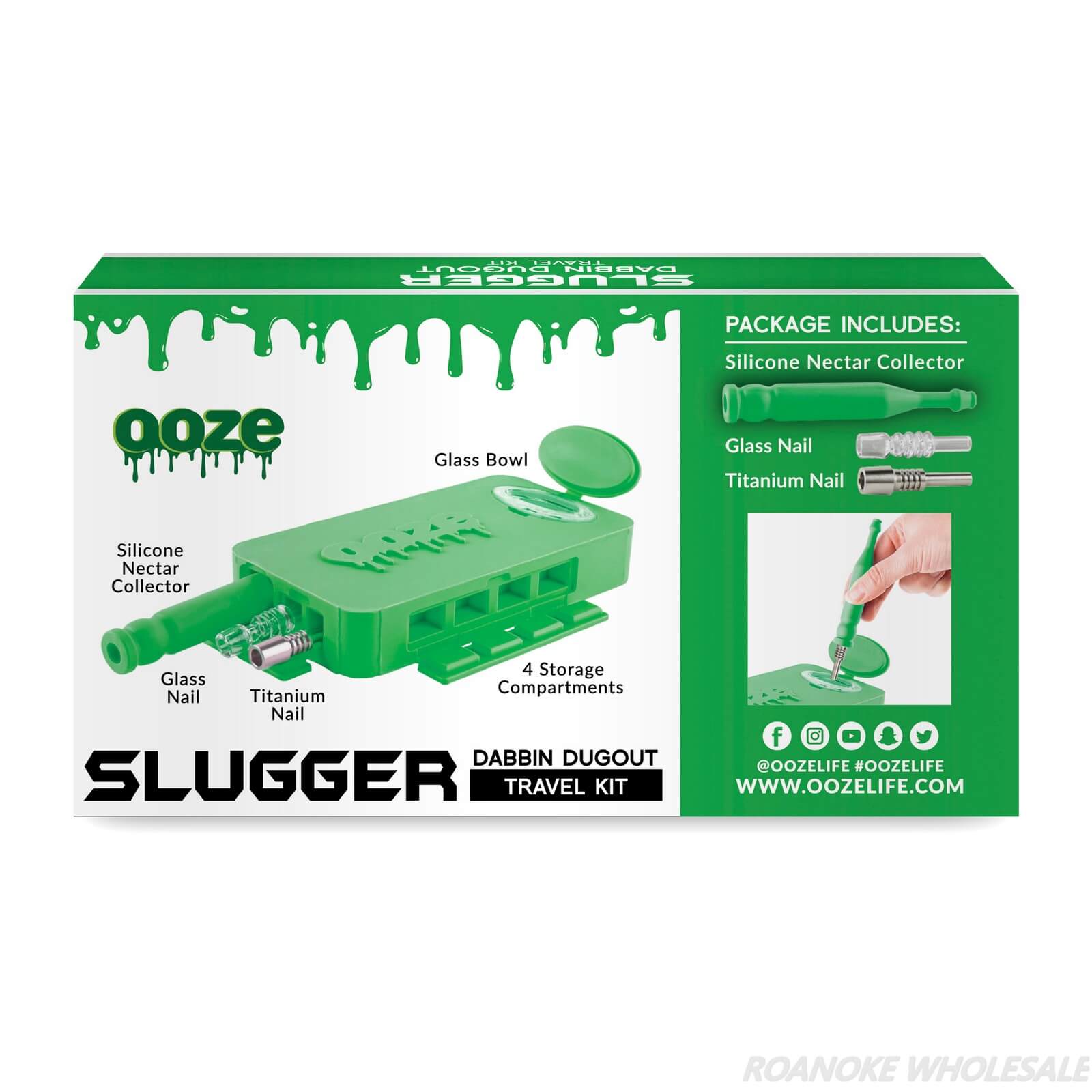 OOZE SLUGGER DABBIN DUGOUT SILICONE TRAVEL DAB KIT - Image 5