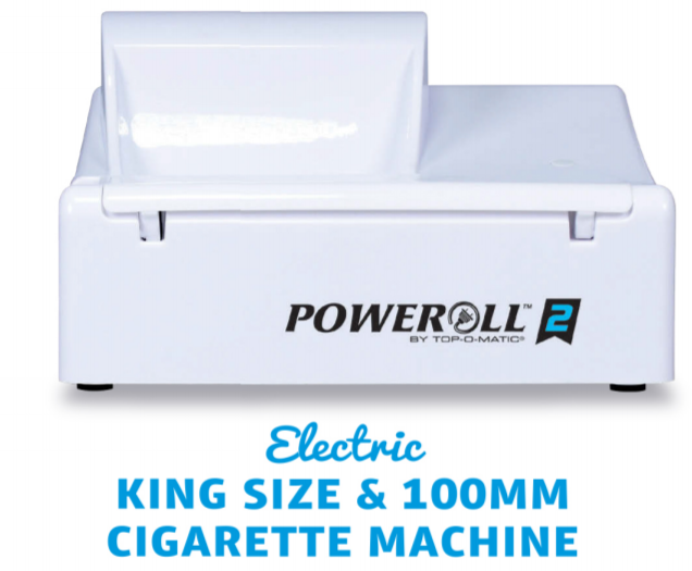 TOP POWEROLL 2 ELECTRIC CIGARETTE MACHINE - KING SIZE & 100MM