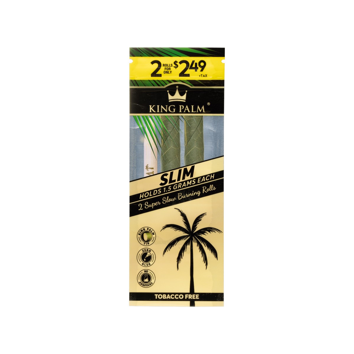 KING PALM SLIM ROLLS (1.5G) (2 FOR $2.49) 20/2 PACKS - Image 2