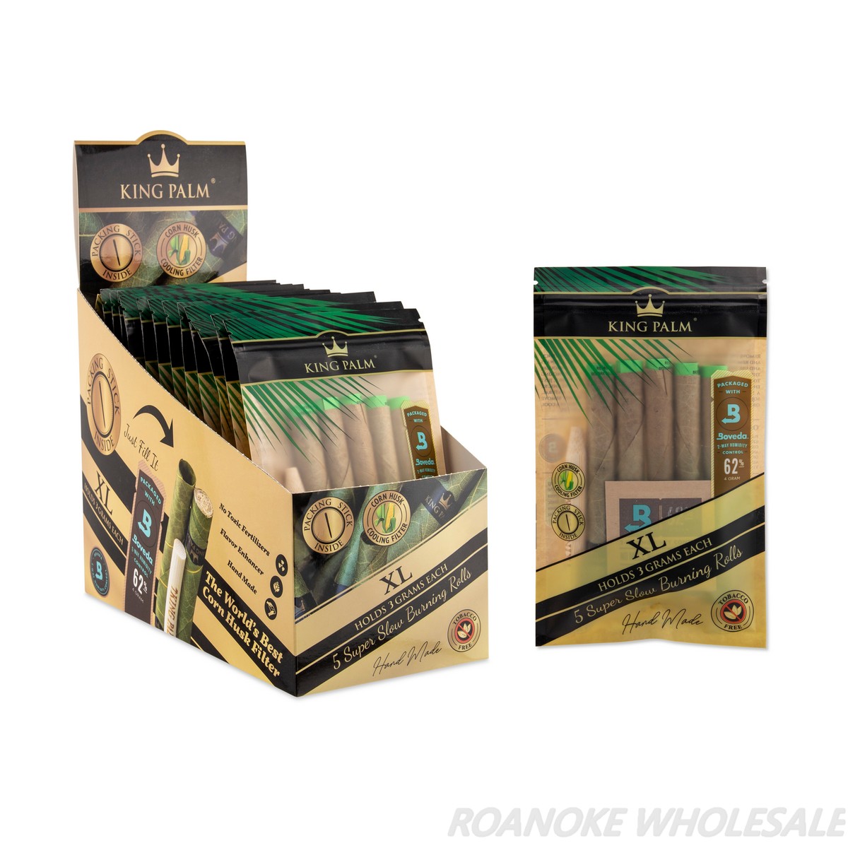 KING PALM XL ROLLS (HOLDS 3G) 15/5 PACKS