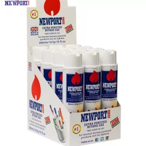NEWPORT ZERO EXTRA PURIFIED BUTANE GAS 300ML 12PCS [NO SHIPPING]