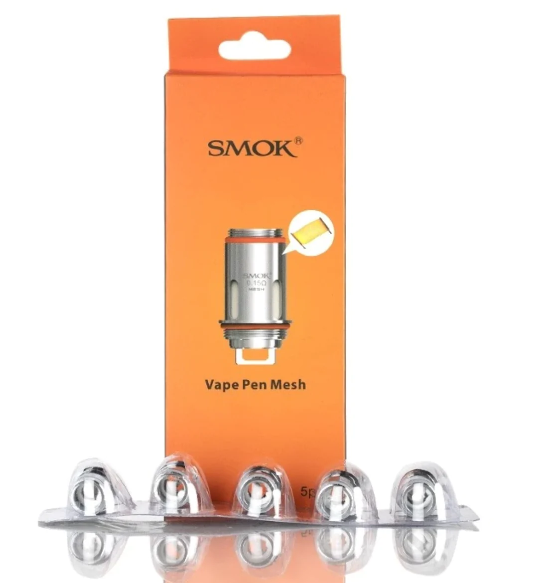 SMOK VAPE PEN MESH 0.15 OHM COIL 5PCS