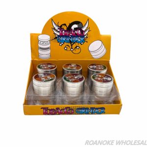 RASTA SKULLS 55MM METAL GRINDER 12PCS