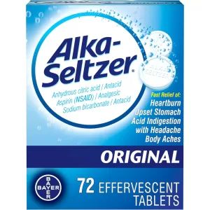 ALKA-SELTZER ORIGINAL (325MG) 72 EFFERVESCENT TABS