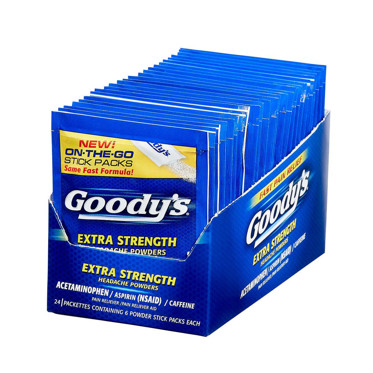 GOODY'S EXTRA STRENGTH (520MG) 24 PACKETTES OF 6-PACKS EACH