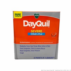 DAYQUIL SEVERE COLD & FLU (325MG) 32 PACKS OF 2-TABS EACH