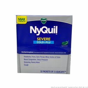 NYQUIL SEVERE COLD & FLU (325MG) 32 PACKS OF 2-TABS EACH