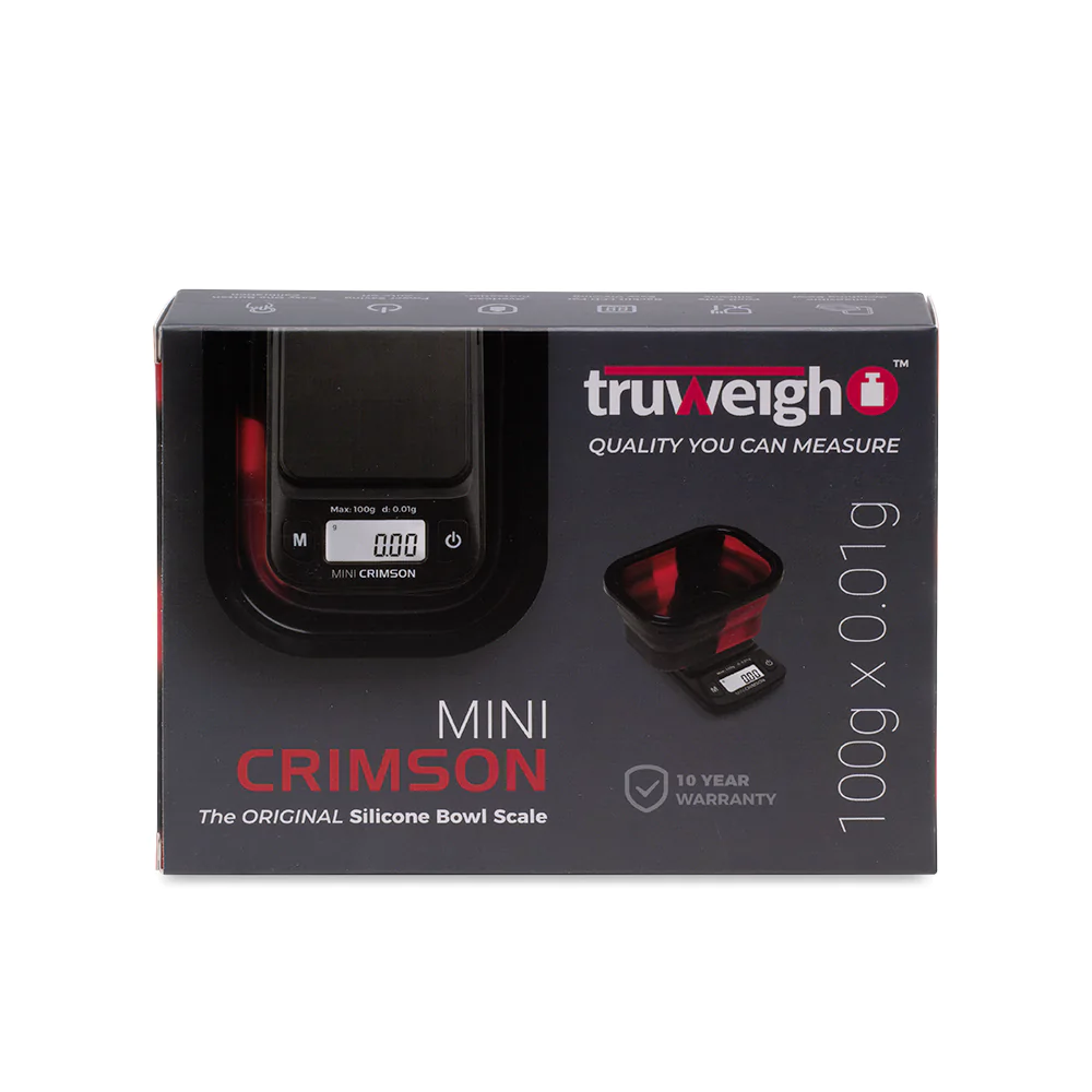 TRUWEIGH MINI CRIMSON 100G X 0.01 COLLAPSIBLE BOWL SCALE - Image 5