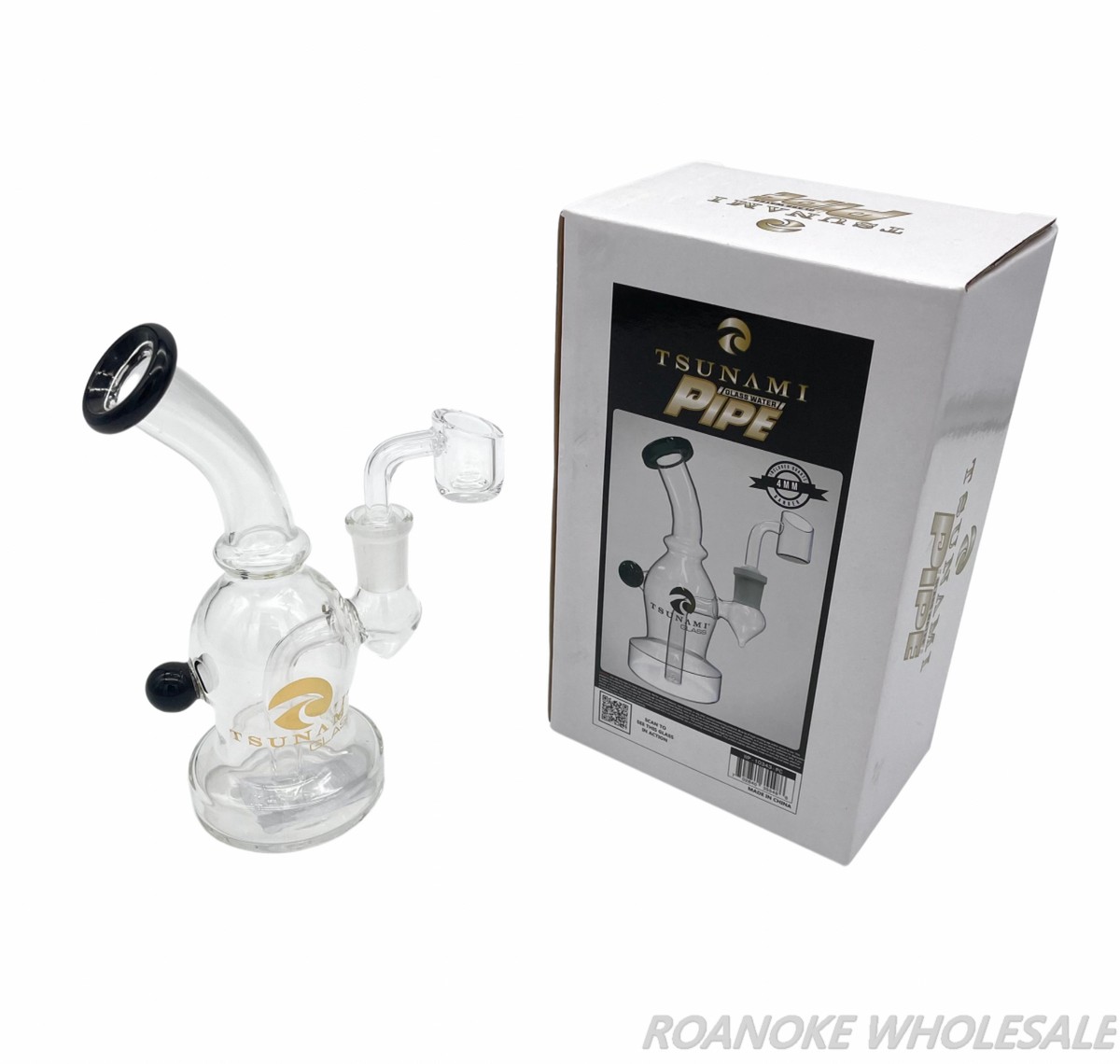 TSUNAMI MINI EGG RIG 6" GLASS WATER PIPE - Image 2