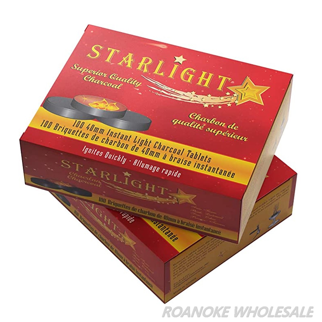 STARLIGHT SUPERIOR QUALITY CHARCOAL 40MM