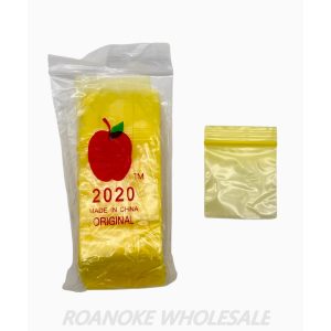 PLASTIC ZIP BAGS 2020 SIZE