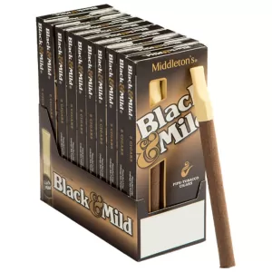 BLACK & MILD (PLASTIC TIP) CIGARILLOS 10/5 PACKS