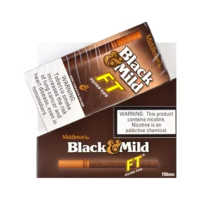BLACK & MILD FILTER TIP 110MM CIGARILLOS 10/5 PACKS (ORIGINAL)