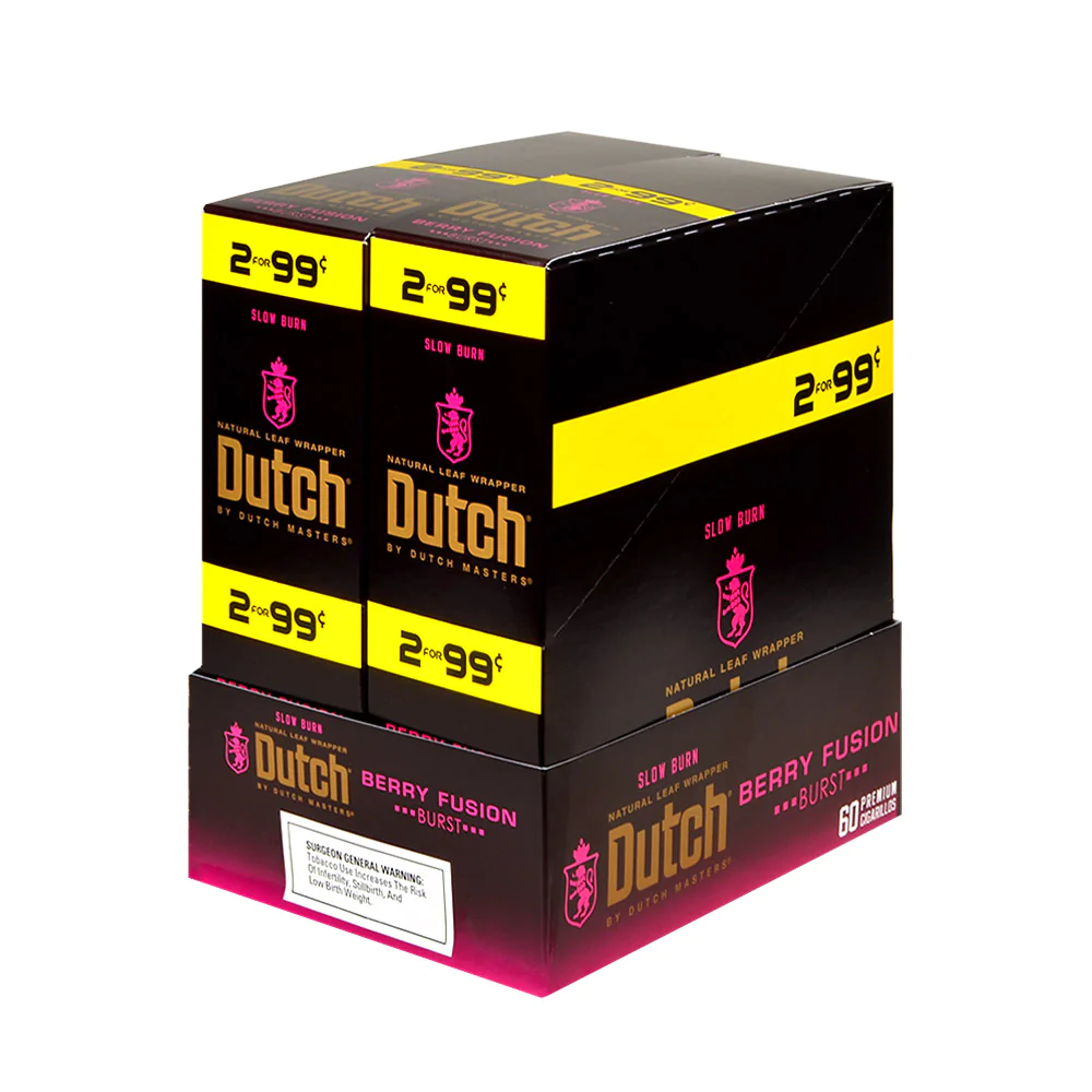 DUTCH SLOW BURN CIGARILLOS (2 FOR $0.99) 30/2 PACKS