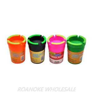 JUMBO BUTT BUCKET ASHTRAYS - COLORFUL (GITD) 6PCS