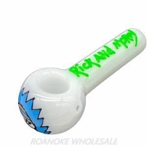 SPOON PIPE 4" RICK & MORTY GLOW IN THE DARK
