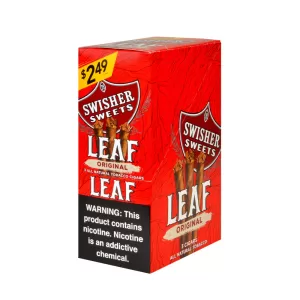 SWISHER SWEETS LEAF CIGARILLOS (3 FOR $2.49) 10/3 PACKS