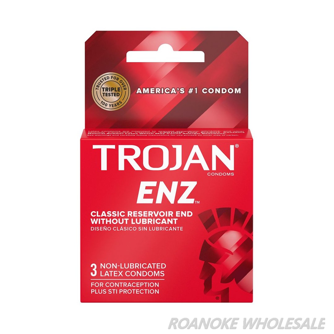 TROJAN ENZ NON-LUBRICATED 6-PACK OF 3PCS