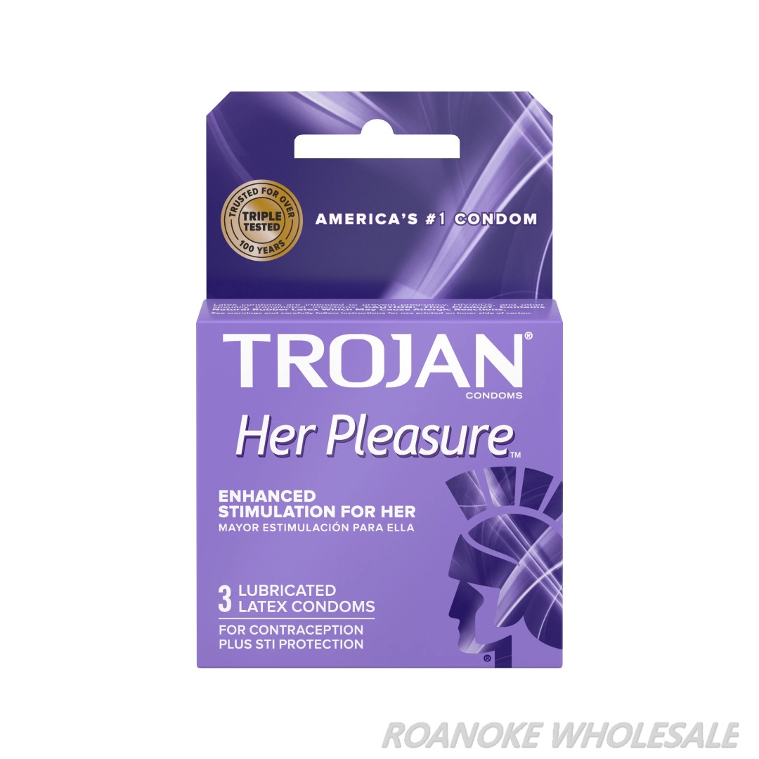 TROJAN HER PLEASURE 6-PACK OF 3PCS