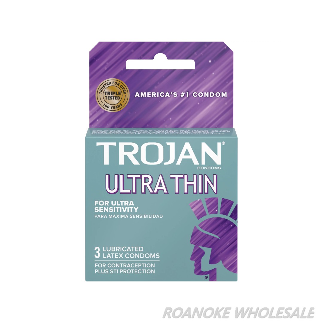 TROJAN ULTRA THIN 6-PACK OF 3PCS