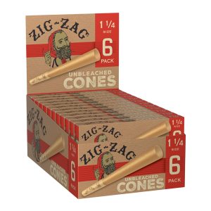 ZIG-ZAG UNBLEACHED CONES 1&1/4 SIZE 24/6 PACKS