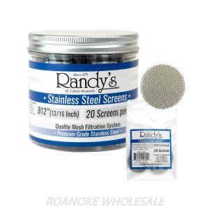 RANDYS SCREENS STAINLESS .812" (13/16 INCH) 20 SCREENS PER PACK