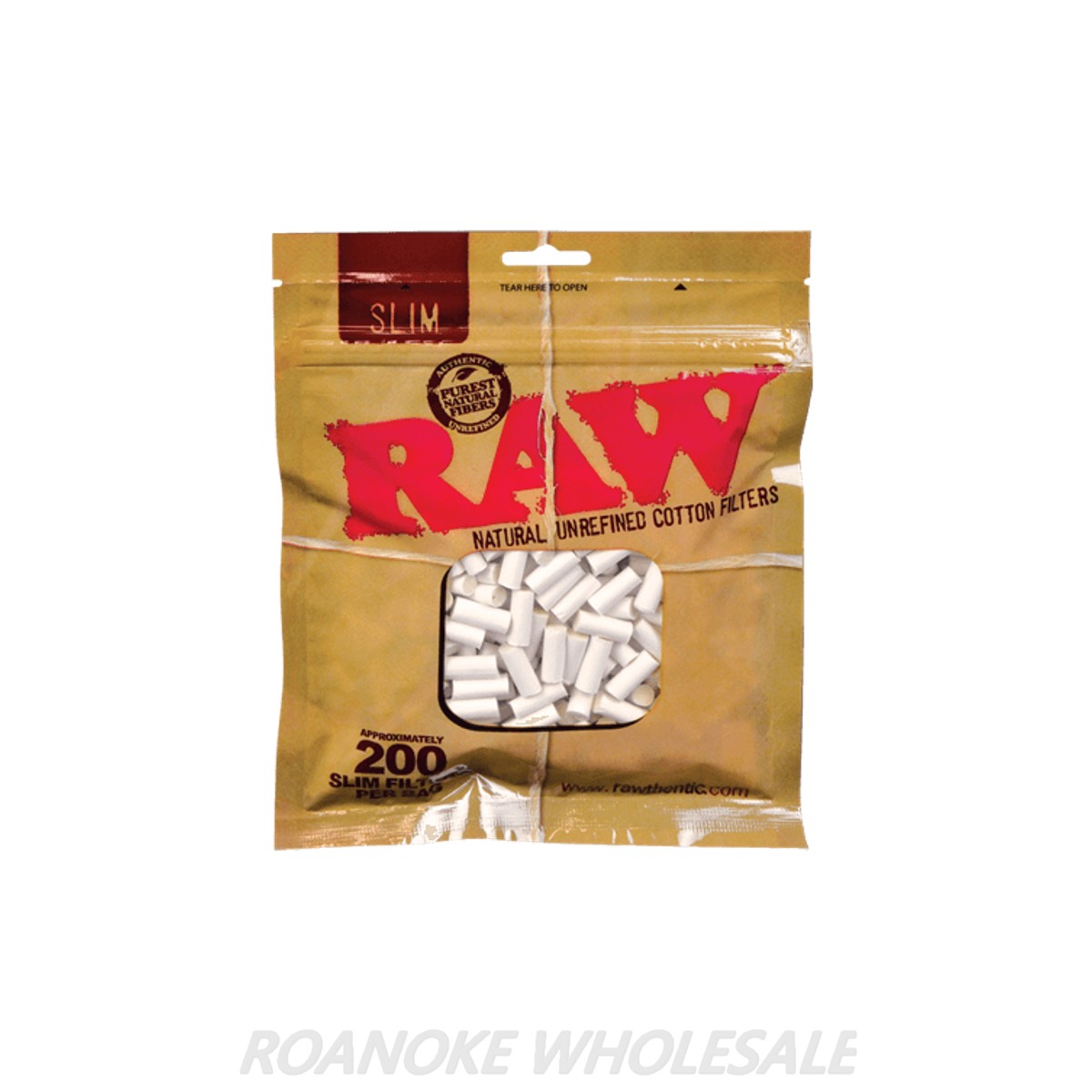 RAW NATURAL UNREFINED COTTON FILTERS 30/200 PACKS