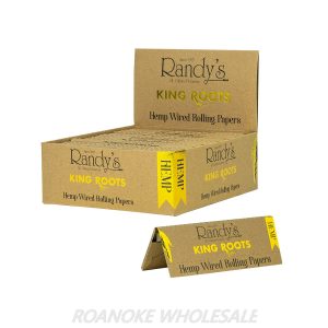 RANDYS KING ROOTS HEMP WIRED ROLLING PAPERS 25PCS