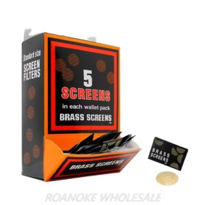 BRASS SCREENS 5 SCREEN PACKS / 100PCS BOX