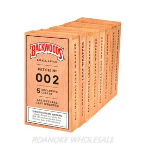 BACKWOODS CIGARILLOS SMALL BATCH 002 8/5 PACKS