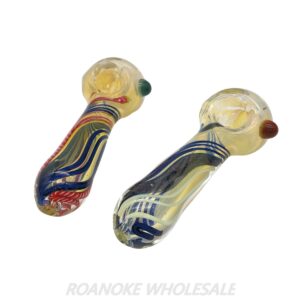 SPOON PIPE (5") TWIST DESIGN 2PCS