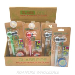 GLASS PIPE KIT / 5 SCREENS 12PCS - MIX COLORS