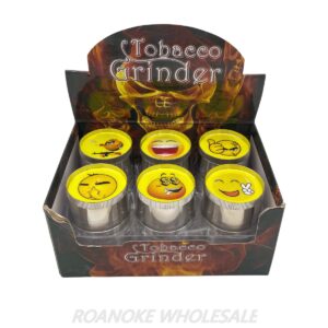 EMOJIS 50MM METAL GRINDER 12PCS