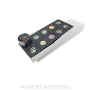 CARTOON ICONS 63MM METAL GRINDER 10PCS