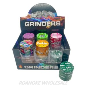 SOLID COOKIES 40MM METAL GRINDERS 12PCS