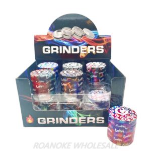 FUSION COLOR COOKIES 40MM METAL GRINDERS 12PCS