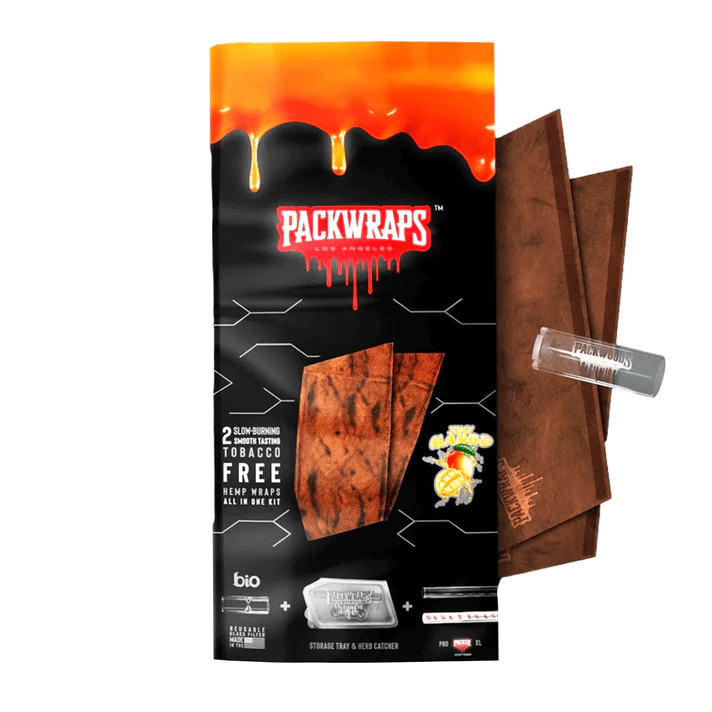PACKWRAPS X TWISTED HEMP WRAPS + GLASS FILTERS KIT (2 FOR $2.99) 10PCS
