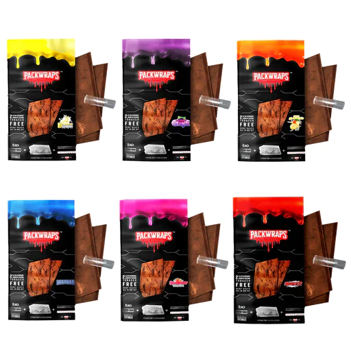 PACKWRAPS X TWISTED HEMP WRAPS + GLASS FILTERS KIT (2 FOR $2.99) 10PCS - Image 2