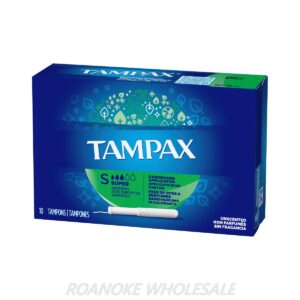 TAMPAX SUPER ABSORBENCY 10CT/12PCS